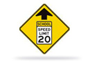 School Speed Zone Ahead